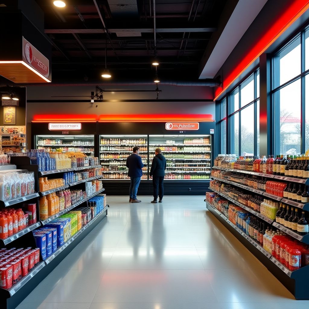 Tienda de conveniencia en estación de servicio